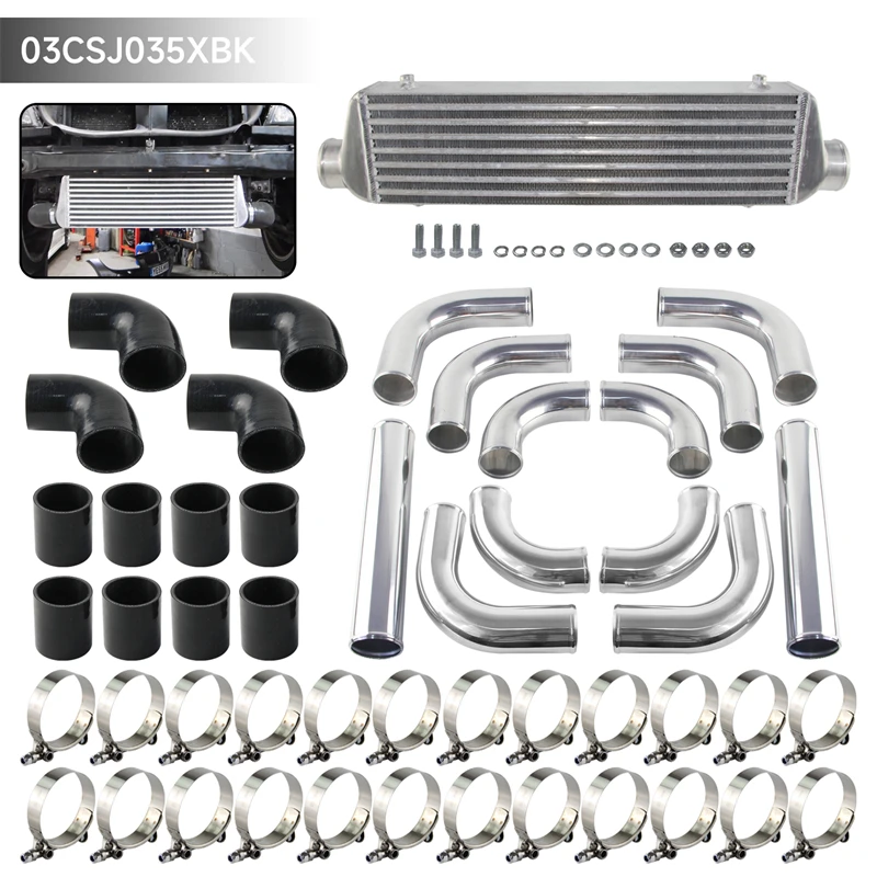 Front Mount Intercooler Universal Bar Plate - Intercooler à montage frontal en aluminium,