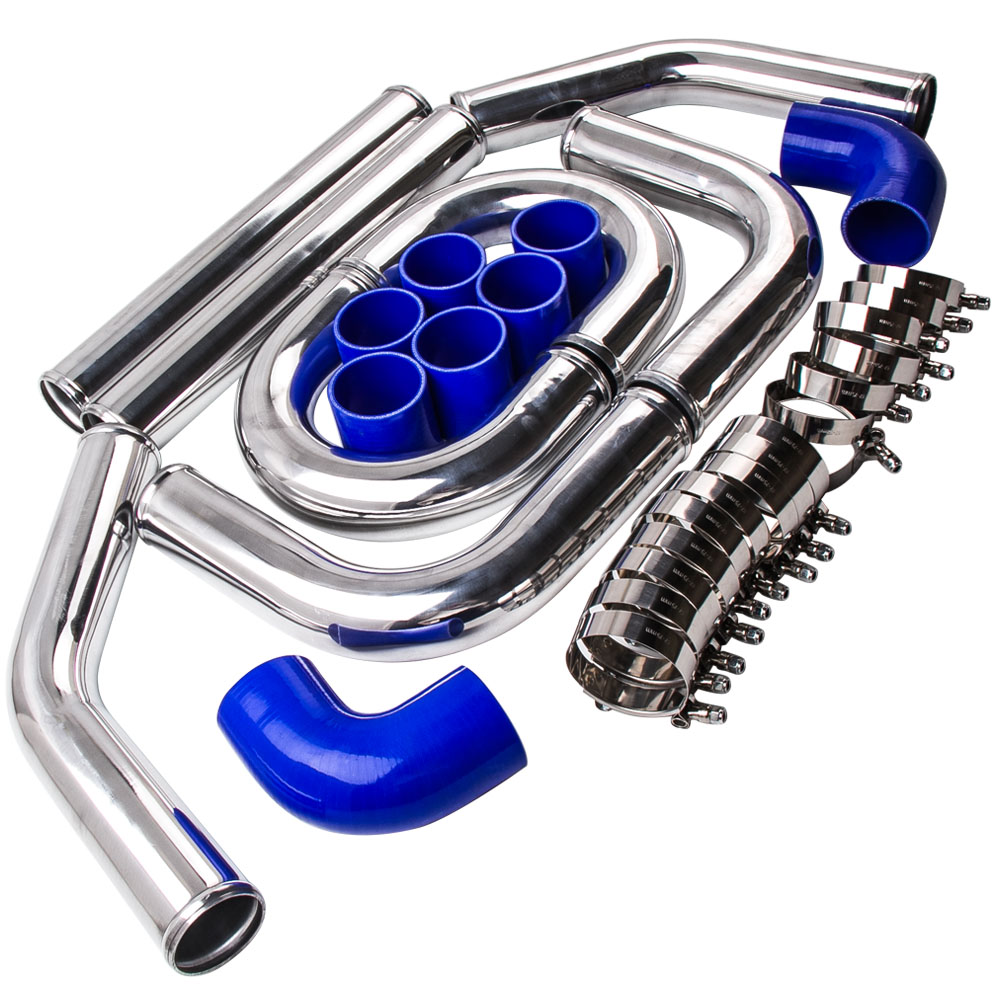 Intercooler Piping Kit Aluminum 2.5 Inch - Kit universel de tuyaux d'échangeur thermique