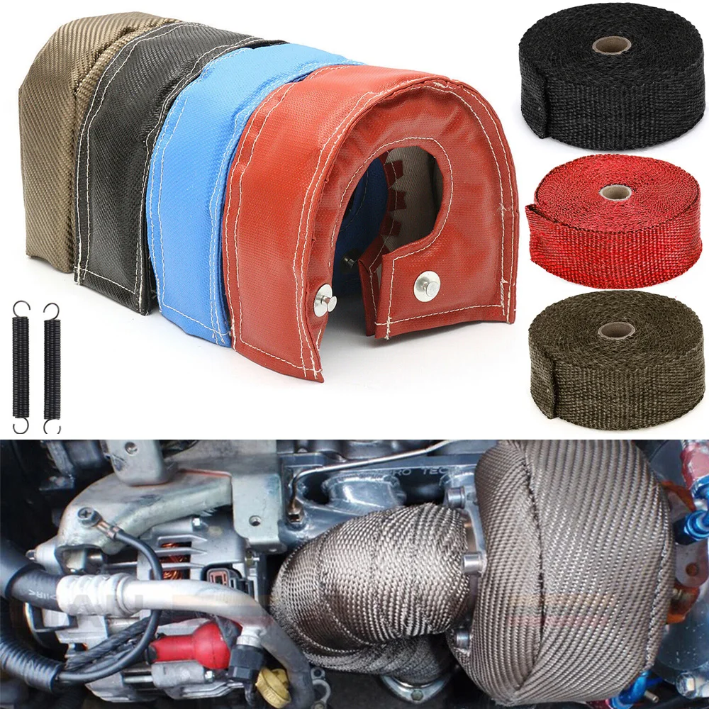 Turbo Heat Shield Blanket Titanium T3 T4 - Couverture turbo en titane pour voiture,