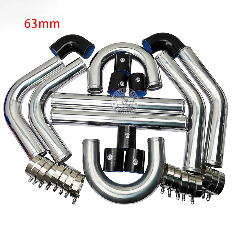 Intercooler Piping Kit Aluminum 2.5 Inch - KIT de tuyaux TURBO pour refroidisseur