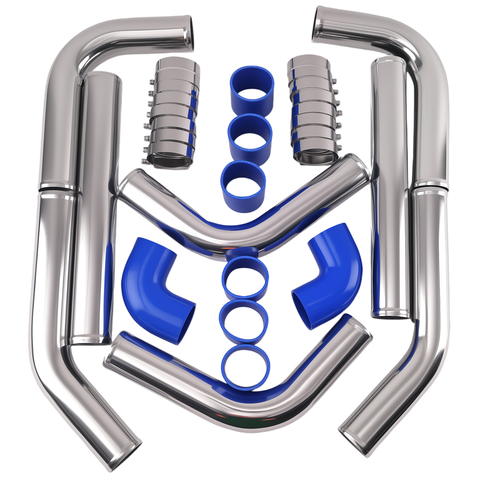 Kit de tuyauterie d'intercoole - Intercooler Piping Kit Aluminum 2.5 Inch avis et prix