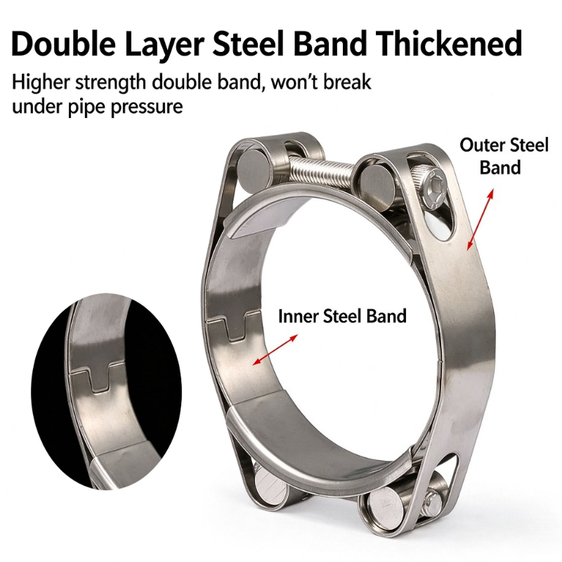 Collier de serrage robuste à b - T-Bolt Hose Clamps Stainless Steel Turbo avis et prix
