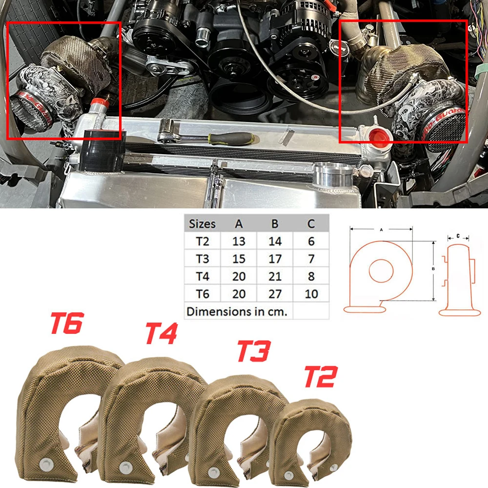 Couverture turbo en titane T2  - Turbo Heat Shield Blanket Titanium T3 T4 avis et prix