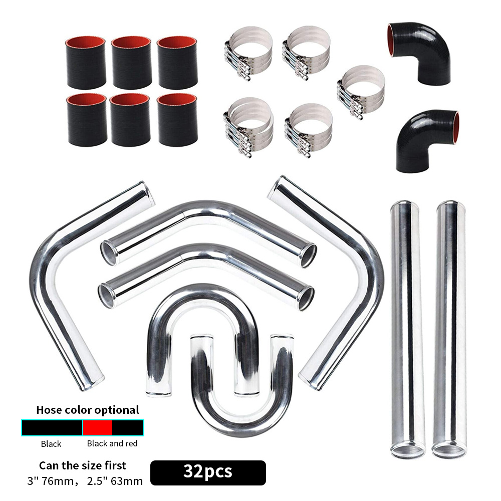 Kit de tuyauterie de refroidis - Intercooler Piping Kit Aluminum 2.5 Inch avis et prix