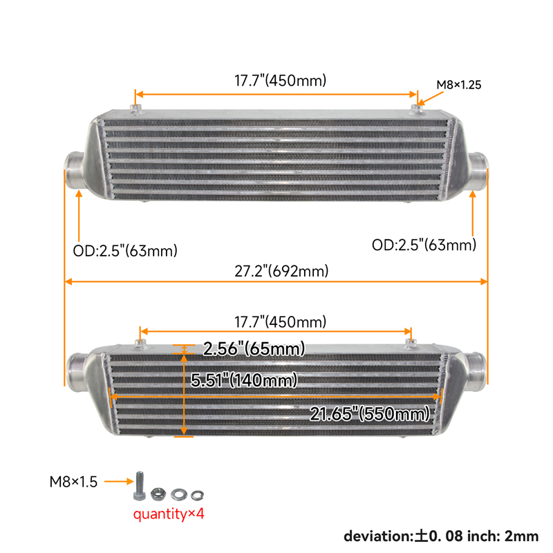 Intercooler universel à montag - Front Mount Intercooler Universal Bar Plate avis et prix